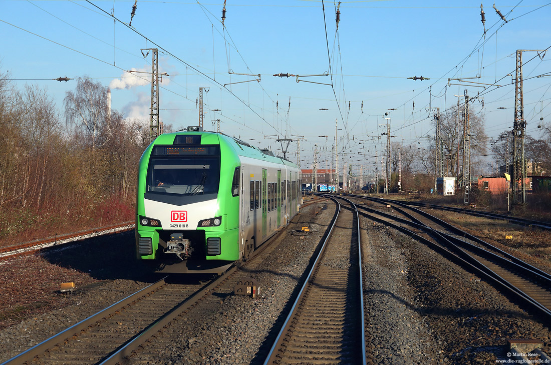 3429 018 im Einsatz bei DB-Regio auf der S2 bei Wanne Eickel Hbf