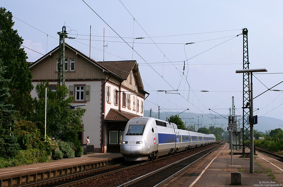 TGV4408 auf Ausbildungsfahrt in Ettlingen West