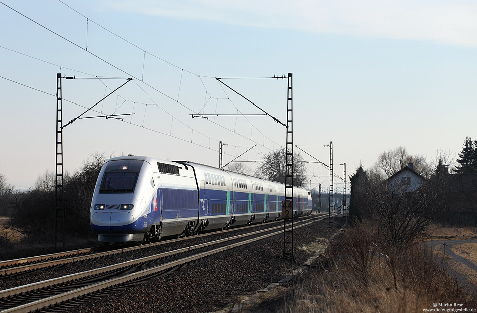 TGV4705 auf Probefahrt bei Friedrichstal
