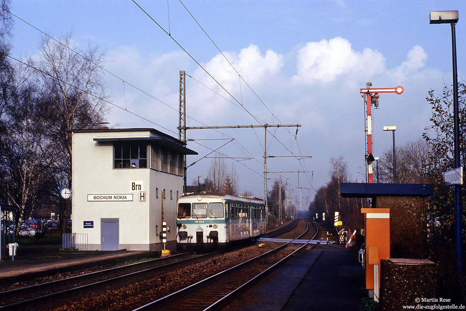 Modernisierter Eta 515 548 auf der Nokiabahn als CB6029 Gelsenkirchen - Bochum in Bochum Nokia