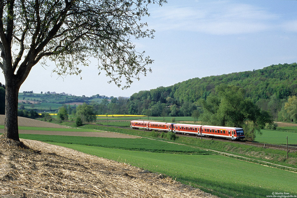 Elsenstalbahn, 628 286 als RB18337 bei Hoffenheim