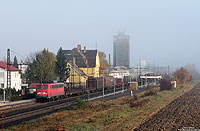 140 535 auf der Riedbahn, bei der Durchfahrt in Groß Gerau Dornheim