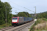 185 590 der Crossrail zwischen Bad Bellingen und Rheinweiler