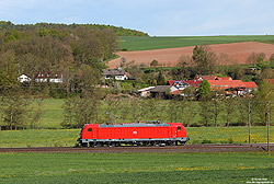 Im Jahr 2019 werden weitere Lokomotiven der Baureihe 187 bei DB-Cargo in Dienst gestellt. Durchschnittlich werden drei Lokomotiven pro Monat ausgeliefert. Am 25.4.2019 befindet sich die 187 188 bei Haunetal Neukirchen auf Abnahmefahrt des Herstellers Bombardier.