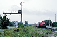 Gräfenbergbahn: Steilstreckenlok 213 333 mit der RB70831 nach Gräfenberg in Nürnberg Nordost