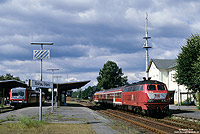 218 108 vom Bw Stendal mit der RB34779 Bremen - Uelzen im Bahnhof Soltau