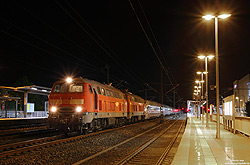 218 837 und 218 813 mit dem ICE4 412 009 als Messzug im Bahnhof Siegburg/Bonn