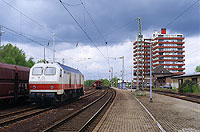 240 002 bei einer Probefahrt für die HGK am 30.5.1996 in Quadrath Ichendorf 