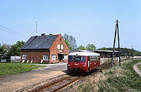ehemalige Salzwedeler Kleinbahnstrecke Salzwedel – Diesdorf, 771 016 im Bahnhof Bonese
