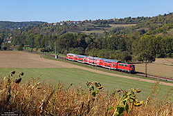 111 184 im Stuttgarter 111-Umlauf zwischen Grünsfeld und Zimmern auf der Frankenbahn