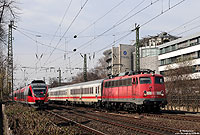 Nach einer Strecke von 154 km und einer Fahrzeit von 92 Minuten erreicht der IC2863 den Bonner Hauptbahnhof. 24.3.2010