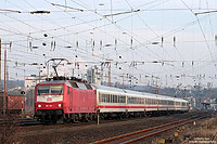 Anstatt eines ICE2 wurde am 16.12.2009 der ICE654 nach Köln Hbf mit der Dortmunder KP-Reserve gefahren. Fotografiert in Schwerte (Ruhr).