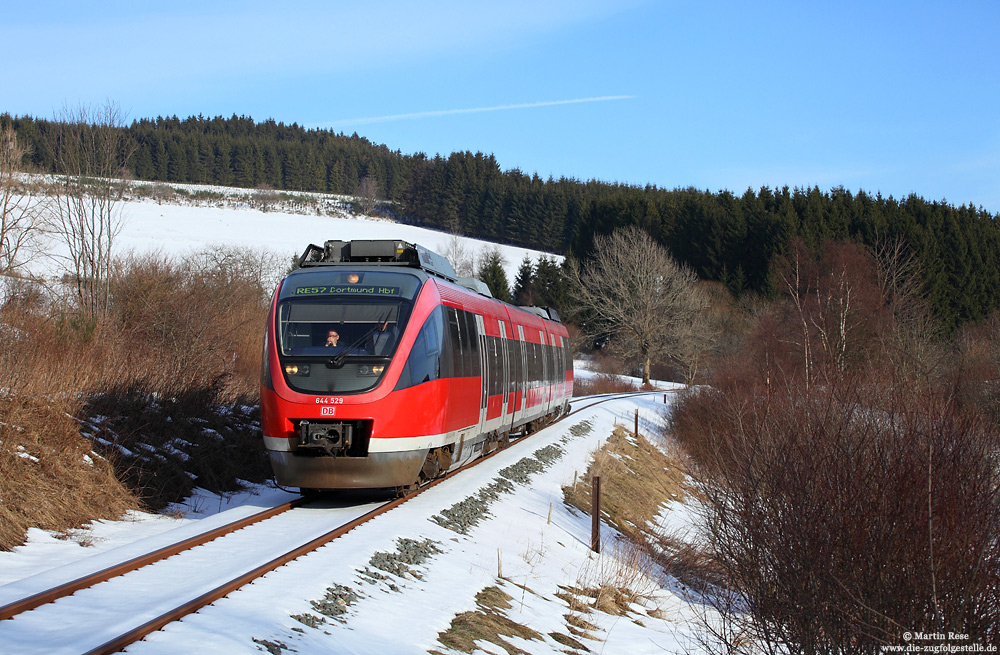 644 029 im Negertal zwischen Winterberg und Silbach im Schnee