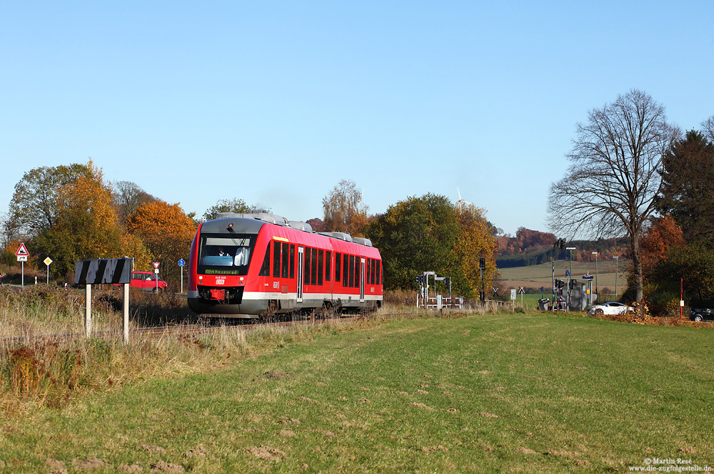 648 606 bei Küntrop auf der Hönnetalbahn als RB14537 nach Neuenrade