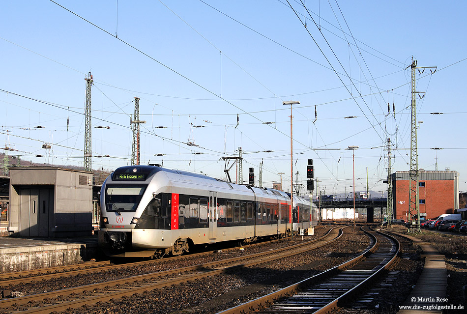 ET22 007 von Abellio Rail bei der Einfahrt in Hagen Hbf als ARB99665 Iserlohn - Essen