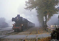 Dampfsonderzug auf der Westfälischen Landeseisenbahn im Bahnhof Erwitte mit 41 360