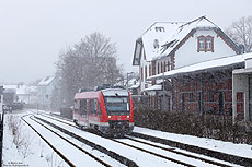 640 021 als RB14755 Brilon Wald - Brilon Stadt im Bahnhof Brilon Stadt