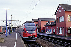644 559 als S12-Ersazzug im Bahnhof Au auf der Siegstrecke