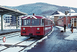 795 322 als Nto6644 nach Au (Sieg) im Bahnhof Betzdorf im Schnee von Dietmar Fiedel