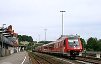 Nach einem kurzen Zwischenstopp in Biberach setzt der aus einer 611-Doppeleinheit gebildete IRE3104 seine Fahrt nach Basel Bad Bf fort. 10.5.2007