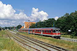 624 679 auf der Insel Usedom im Bahnhof Zinnowitz mit Formsignale
