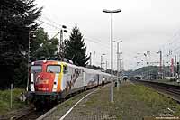 Mitte September machte der "SCIENC-Express" zum letzten Mal Station in NRW. Vom 13. bis 15.September weilte der Ausstellungszug in Wuppertal Oberbarmen, wo ich diesen Zug auf Gleis 1 fotografiert habe. 15.9.2009