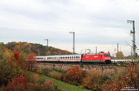Mit dem IC 333  (Luxemburg – Norddeich Mole) passiert die 101 004 den Kölner Betriebsbahnhof und wird in Kürze Köln Hbf erreichen. 2.11.2010