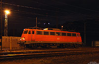 Zur späten Stunde des 17.10.2011 habe ich die Dortmunder 110 457 in Köln Bbf fotografiert.