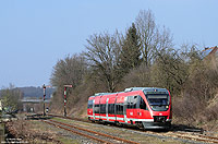 Neben Havixbeck besitzt auch der Bahnhof Billerbeck die alte Stellwerkstechnik mit Formsignalen. Hier habe ich die, aus dem 643 074 gebildete, RB29076 nach Münster fotografiert.

