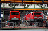 im Werk Dessau war die 112 188 und die 802 der MEG (alias 156 002) in Arbeit.