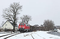 … im dichten Schneegestöber ging es mit dem EK54404 zurück nach Schwerte, fotografiert bei Brilon Stadt.