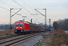 Mit der 187 116 fuhr mir am 17.1.2017 erstmalig eine Lok der neuen Baureihe 187 vor die Linse. Seit November kommen die Loks von DB-Cargo planmäßig zwischen Gremberg und Mannheim zum Einsatz.