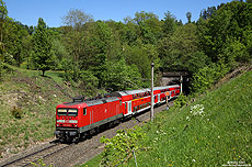 114 035 mit RE19908 am Schanztunnel bei Fonsbach