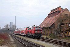 218 438 vom Bw Ulm in im Einsatz für die Westfrankenbahn Obernburg Elsenfeld