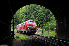 218 834 bei Kyllburg am Wilsecker Tunnel