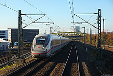 schmutziger 412 018 als ICE575 nach Stuttgart bei Mannheim Hbf