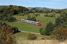 622 040 auf dem Weg nach Weinheim bei Zotzenbach auf der Weschnitztalbahn