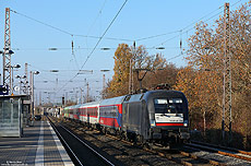 ES64 U2-028 mit Flix-Train 1803 an der S-Bahnstation Düsseldorf Eller Süd