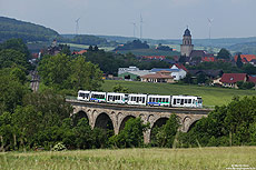 RBK759 als RT4 nach Kassel auf dem Zierenberger Viadukt