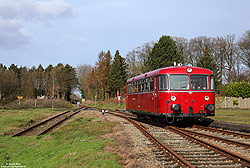 VT2 ex 798 514 der Hümmlinger Kreisbahn im Bahnhof Sögel