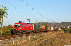 ÖBB 1116 187 mit KT45950 zwischen Gau Algesheim und Bingen Gaulsheim