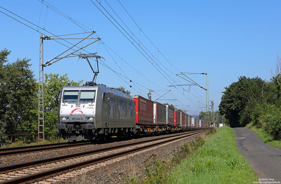TX-Logistik 185 540 mit DGS43151 bei Bad Hönningen