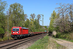 187 080 auf der rechten Rheinstrecke zwischen Bad Honnef und Unkel