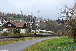 612 622 als IRE3056 nach Basel Bad Bf bei Beuggen auf der Hochrheinstrecke