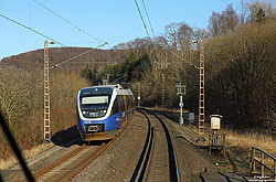 VT643 346 der Nordwestbahn zwischen Altenbeken und Neuenbeken