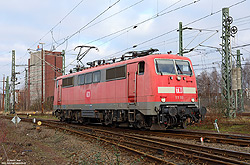 111 112 vom Unternehmen TRI TrainRental im ausgebleichtem verkehrsrot in Münster Gbf