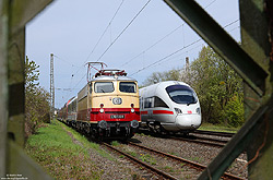 E10 1309 und 411 im Bahnhof Sinzig auf der linken Rheinstrecke