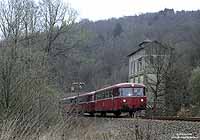 796 744 an der ehemaligen Verladeanlage beie Alperbrück auf der Wiehltalbahn