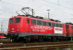 110 243 mit Werbung für Stiebel Eltron Wärmepumpenim Bahnhof Köln Deutzerfeld