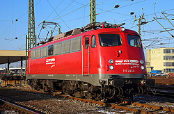110 491 ex 112 491 der BahnTouristikExpress GmbH im Bahnhof Basel Bad Bf